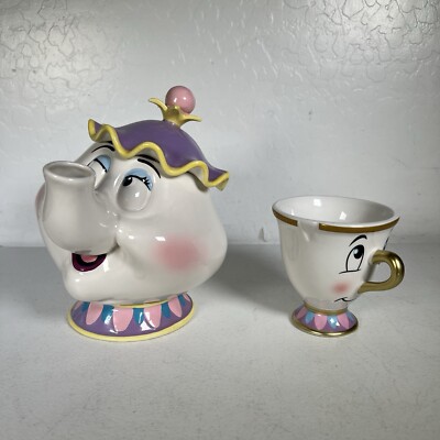 Disney Mrs Potts Beauty & the Beast Ceramic Teapot Music Box