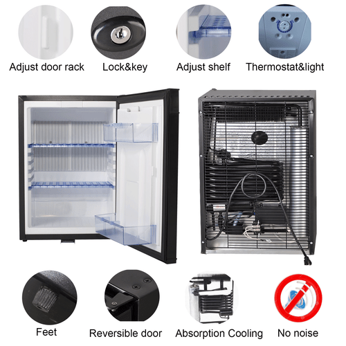 SMAD 36L AC 230 DC 12V Absorber-Kühlschrank Beweglicher Camping Wohnmobil RV - Bild 13 von 13