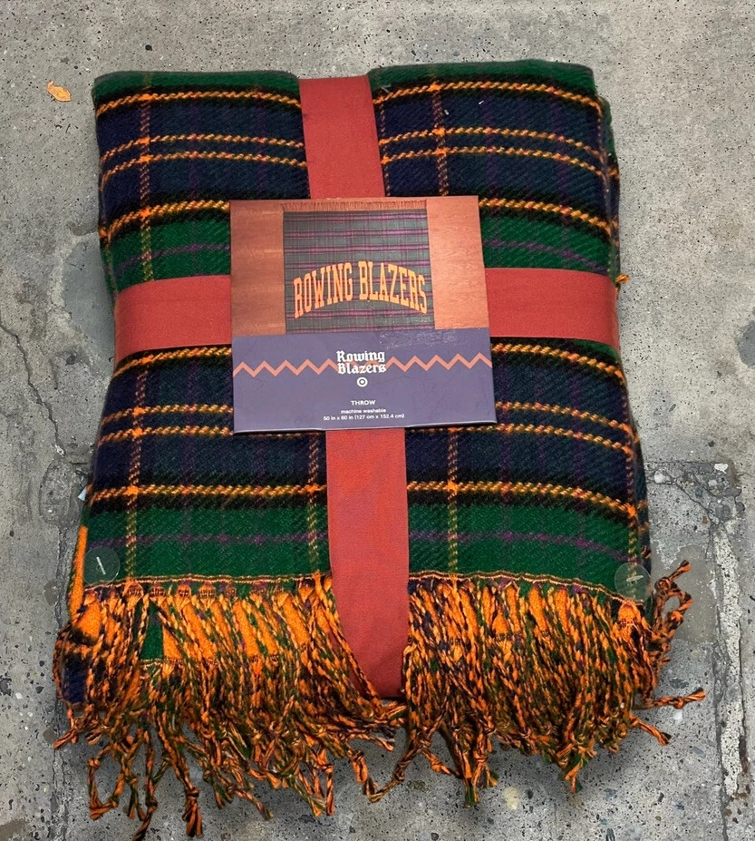 Sold Out! Rowing Blazers x Target Plaid Throw Blanket 60x50 in Gift Preppy Knit - Image 2 of 4