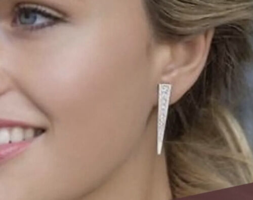 ❤️Silpada "Spotlight" Sterling Silver Sparkling Swarovski Crystals Earrings NWT