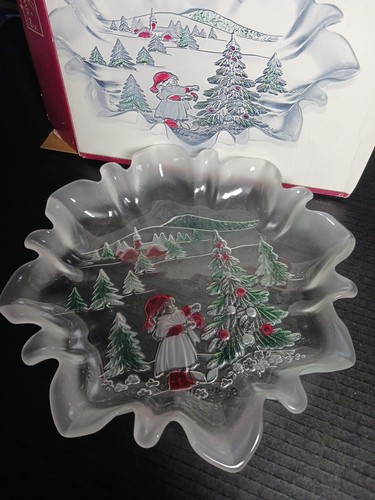 Celebrations by Mikasa Holiday Landscape Collection Candy Dish NIB - Picture 3 of 9