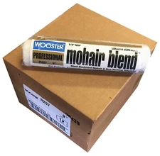 Wooster Brush R207-9 Mohair Blend Roller Cover 1/4-Inch Nap, Pack of 12