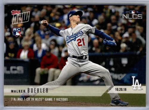 2018 Topps Now 920 Walker Buehler