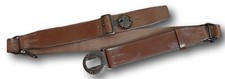 Reproduction Boy Scout Uniform Leather Belt With 2 Part Buckle & Split Rings