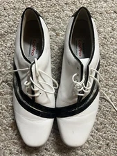 FootJoy LoPro Soft-spike Golf Shoes Size 7 White Black  97027