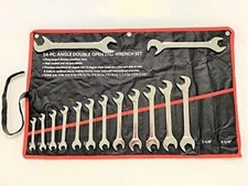14-Piece 3/8" - 1-1/4" Angle Wrench Set, CR-V, Mirror Polished, CCWA14S