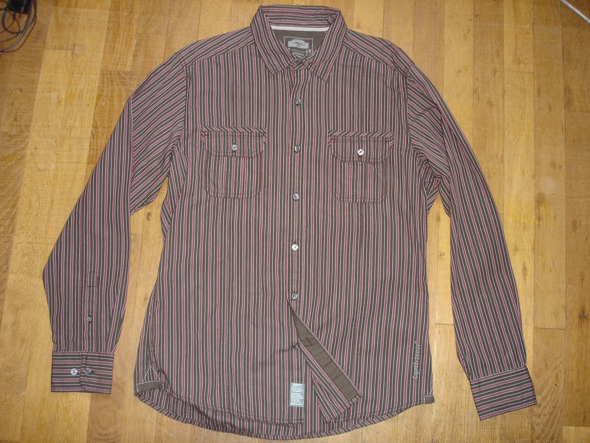 Chemise homme grise à fines rayures – Esprit Taille 43/44 (Gebraucht