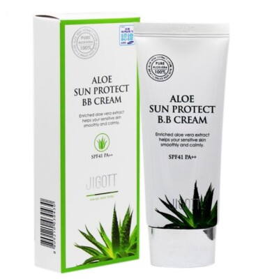 JIGOTT Aloe Sun Protect BB Cream 50ml (SPF41 PA++) Korean Cosmetic