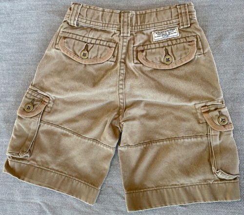 POLO RALPH LAUREN BOYS Bermuda Chino Cargo Khaki Shorts 4 Yrs British Tan - Picture 3 of 5