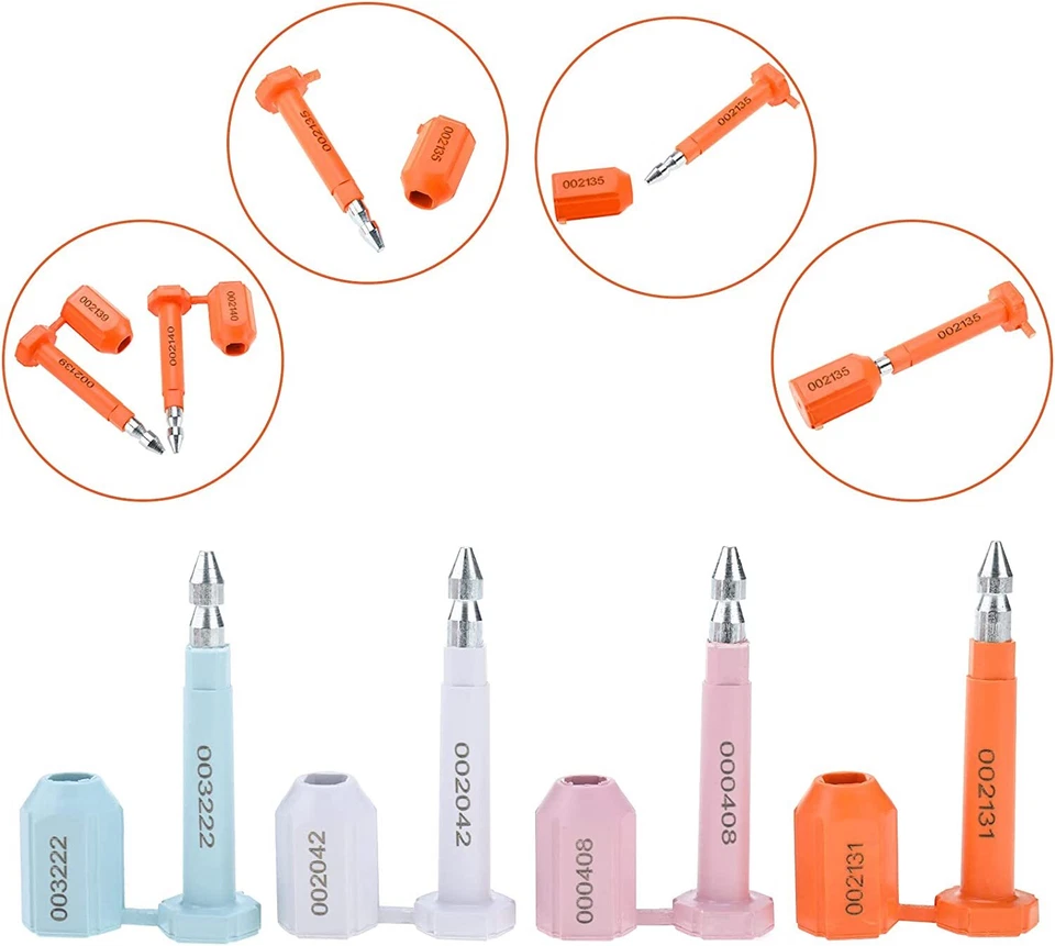 Amarine Made 50PCS Bolt Seal Shipping for Cargo Containers and Truck Trailers