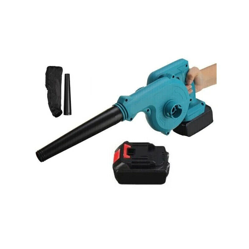 Soffiatore Foglie 48V Litio 2 in 1 - Aspiratore con Batteria Inclusa
