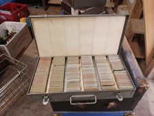 Slides Metal Case Box And 3 Round Slide Trays