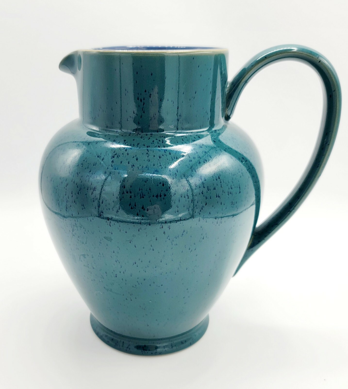 Denby Langley HARLEQUIN Stoneware 48 Oz. Green & Blue Pitcher - Made in ...