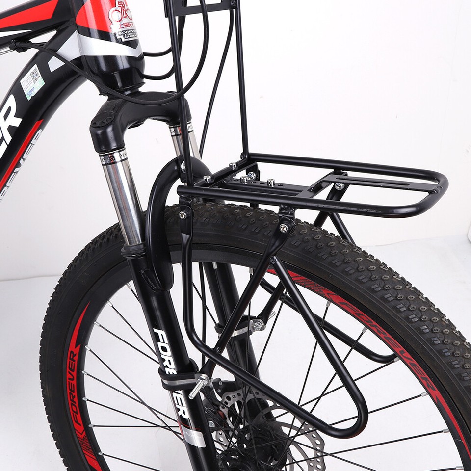 MTB Road Bike Front Pannier Rack Steel Bike Bracket Mountain Bike Accessories eBay