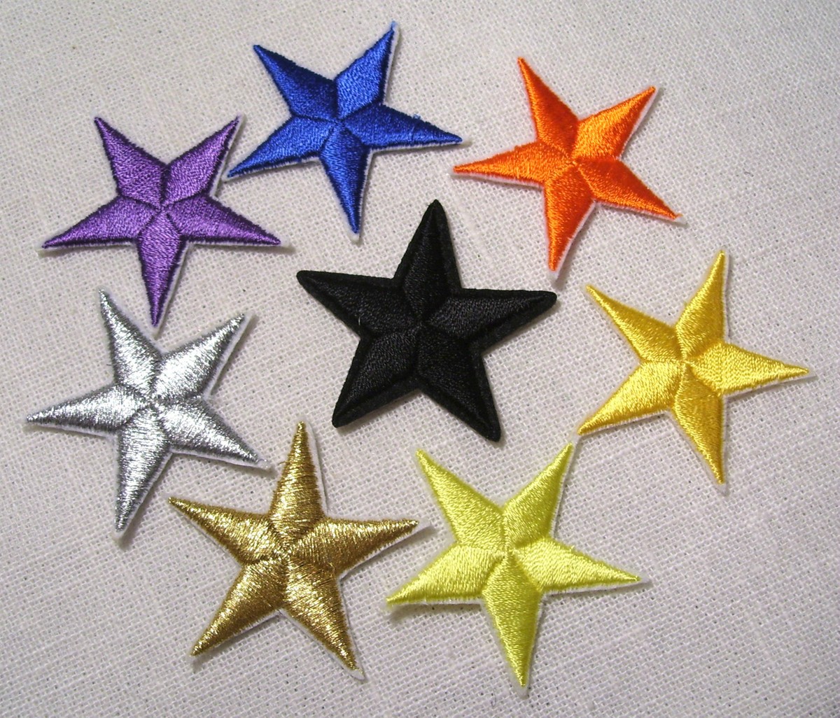 Écusson Patch étoile strass - blanc/rouge/bleu