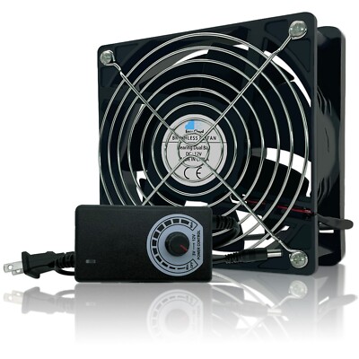120mm Computer Fan Variable Speed Axial Muffin Fan 120V 110V For PC Case Cabinet
