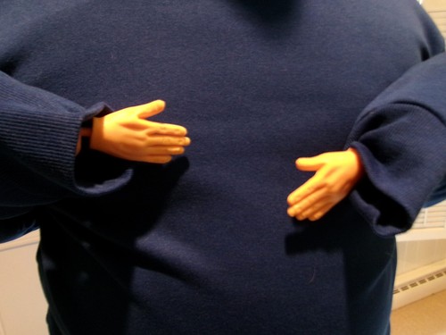 NEW - Little Plastic Prank Hands, Funny Joke Gags, Trick Up Your Sleeves (NIP)
