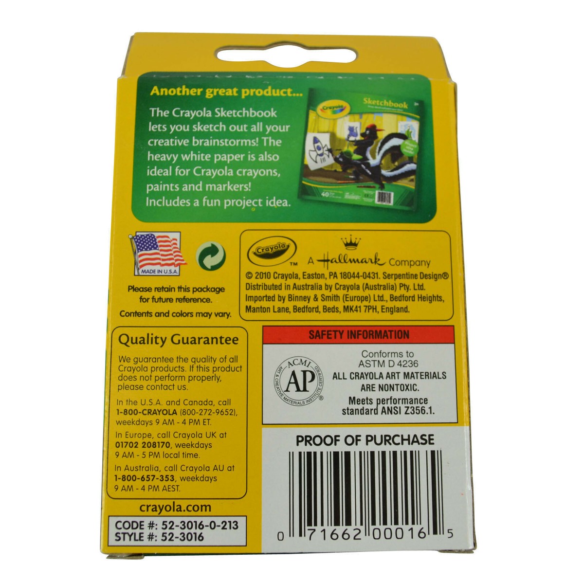 Pastelli Crayola Classic 16 Colori, 52-3016, Made In USA, Per Bambini E Scuola - 4