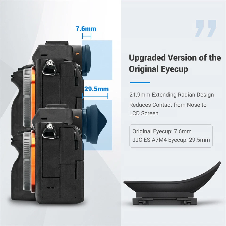 Visor ocular grande para Sony A7 IV A7IV A7M4 A7S III A1 como FDA-EP19 Foto 4 de 4