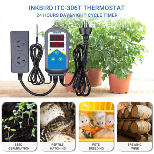 Inkbird Digital Waterproof Probe Temp Controller Thermostat Heat Cool Fish Tank - Picture 18 of 24