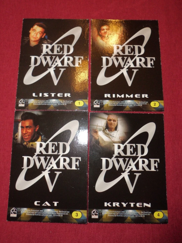 Rittenhouse Archives Red Dwarf TV Series. 4 Card Video Promo Set Season 5 - Image 2 of 2