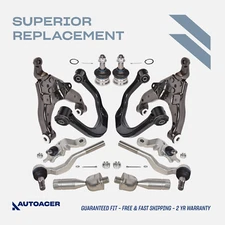 AUTOACER - 12p Front Upper Lower Control Arms Ball Joints Tie Rod Kit For Tacoma