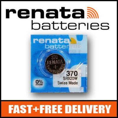 x Renata 370 Watch Battery SR920W Official Renata Watch