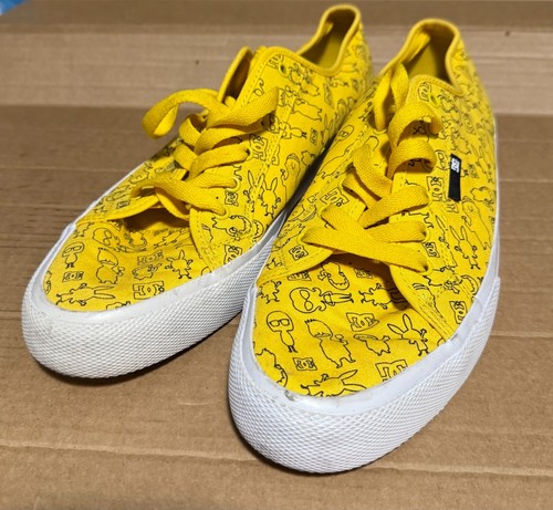 DC X Manual Skate Shoe Yellow Bob's Burgers Mens UK 11, US 12, 2021