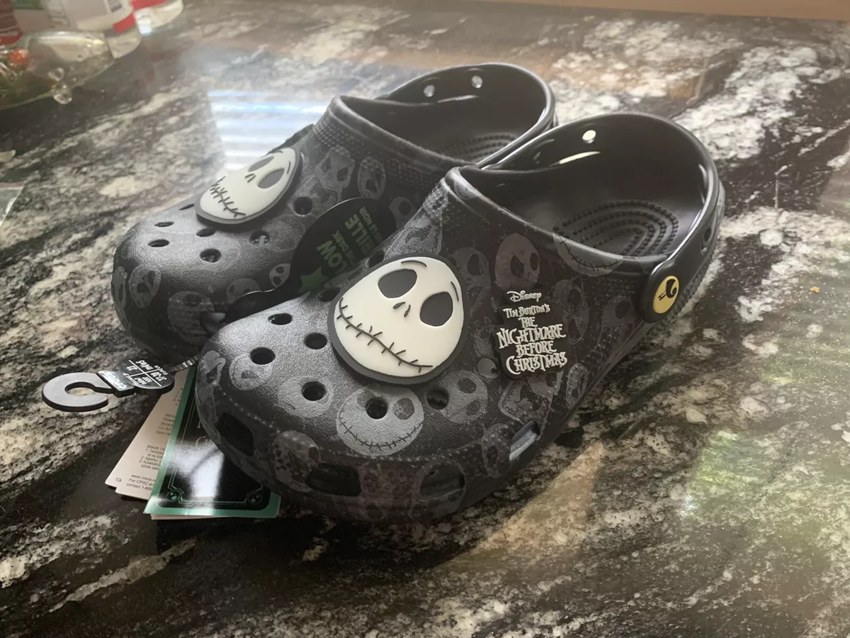 The Nightmare Before Christmas Jack Skellington B&W Halloween Crocs Shoes