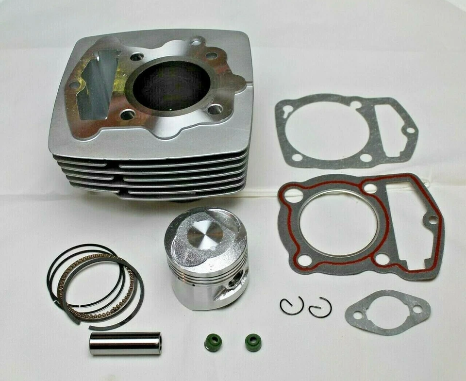 Kit de reconstrucción de extremo superior Honda CL125 CL125S juntas de pistón de cilindro anillos 1973 1974 Foto 2 de 4