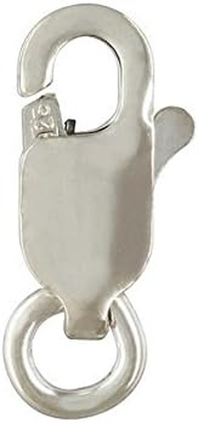 18 Qty. 3X8Mm Lobster Claw Clasps with Ring .925 Sterling Silver by