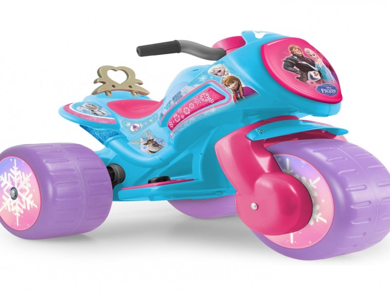 frozen battery powered tricycle