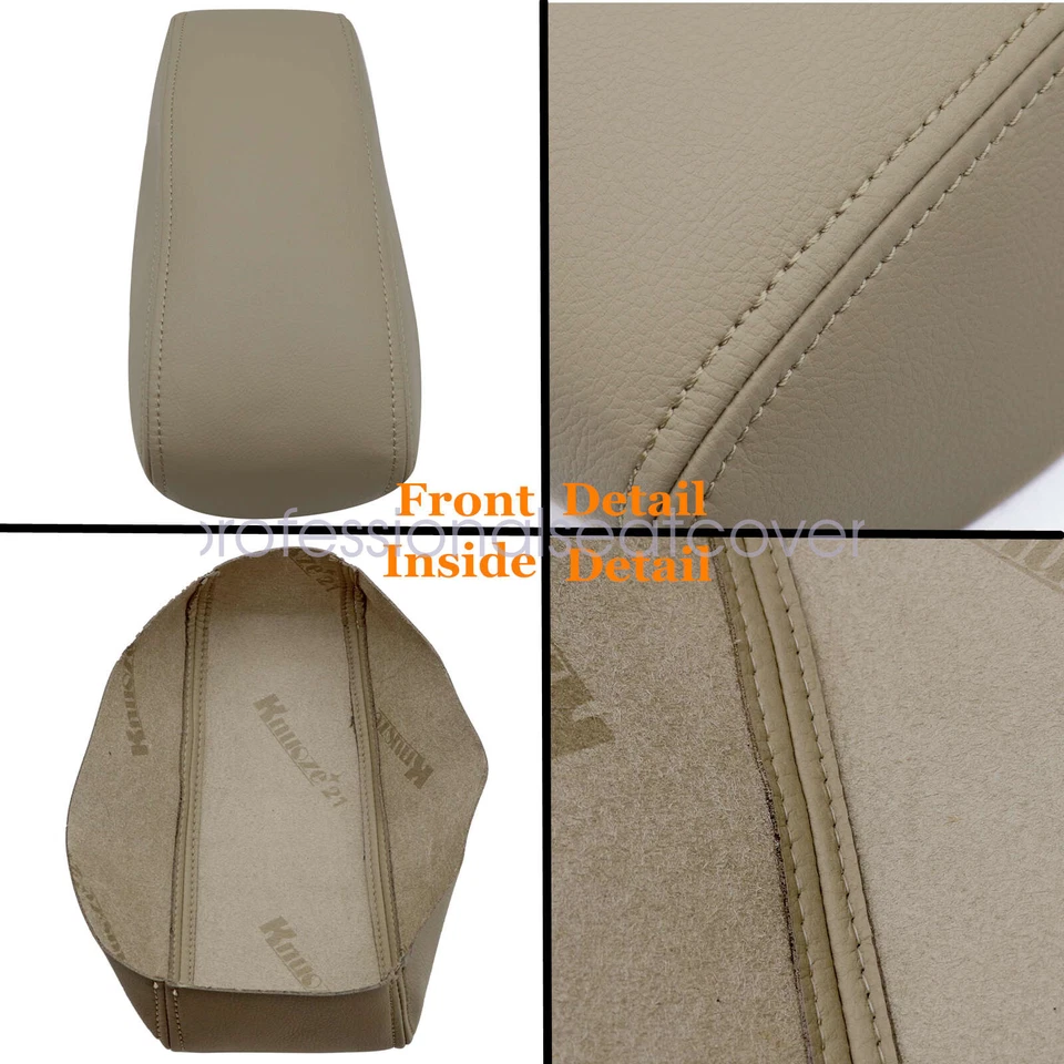 Cubierta de reposabrazos de consola central de cuero tostado para Toyota 4Runner Limited 1996-2002 Foto 2 de 4