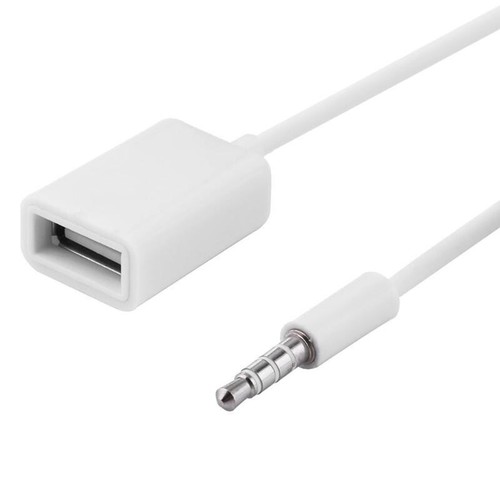 3.5mm Male Audio AUX Jack to USB 2.0 Type A Female OTG Converter Adapter Cable - Photo 12 sur 14