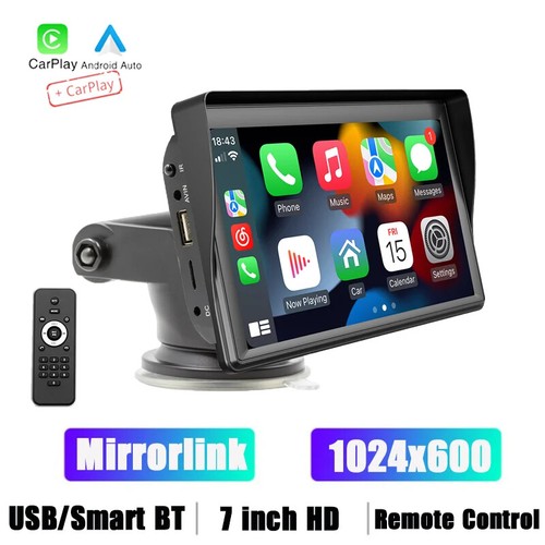 7" HD Car MP5 Wireless Android AUTO/CarPlay Mirrorlink Car Player Remote Control - Picture 7 of 20