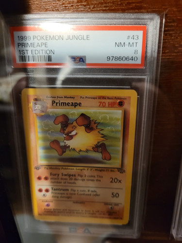 1st Edition 1999 Pokemon Jungle Primeape PSA grade 8 - Picture 1 of 1