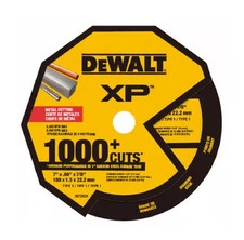 DeWalt XP 7 in. Metal Cutting Wheel - 7" x .06" x 7/8" - Diamond Edge - DW4770M