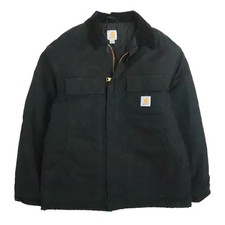 Carhartt Canvas Arctic Work Jacket Size Large Black