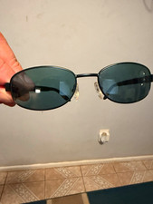 Gucci GG 1642/S E1W Oval Sunglasses Black Metal Frame Gray Tinted 55-19