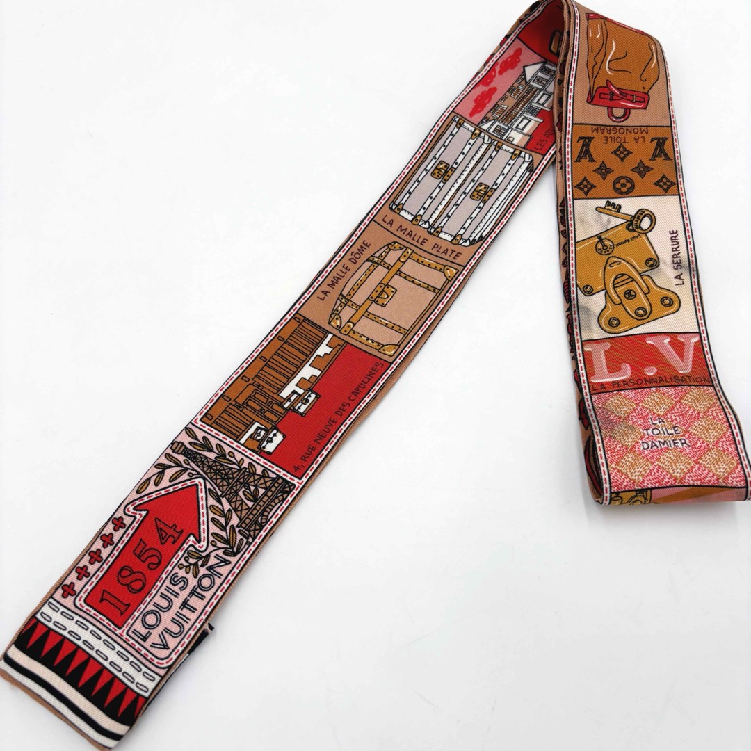 LOUIS VUITTON M70856 Bandeau BB Judurui Silk Scarf 100% Authentic Luxury Accessory