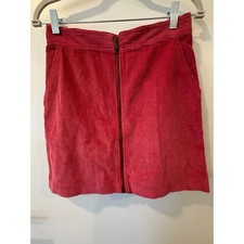 Gap Pink Corduroy Mini Skirt NWT A-line 100 Cotton Y2K Structured Textured