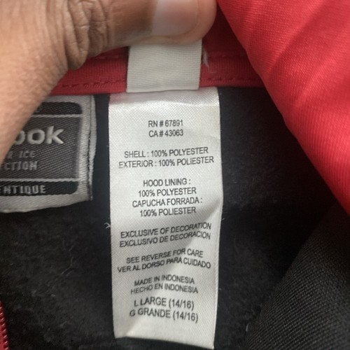 Reebok Jugend Mädchen (14-16) Chicago Blackhawks Kapuzenpullover mit Reißverschluss - Bild 14 von 18