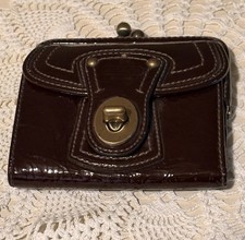 Vintage Coach 65th Anniversary Legacy Turnlock Wallet with Brass Hardware