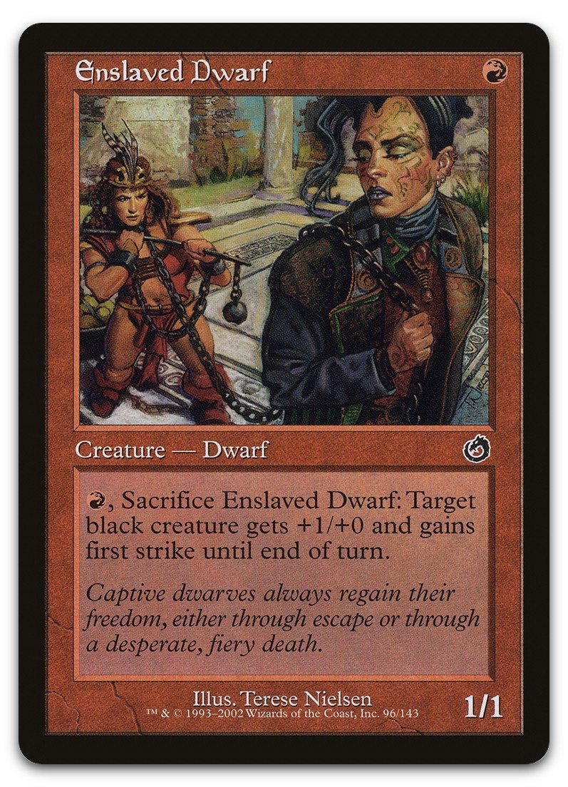 Enslaved Dwarf #96 (LP) Torment TOR Magic MTG
