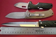 LOT OF THREE KNIVES ONE COLT CT669 + COLD STEEL #40A  + COLD STEEL #26SXP