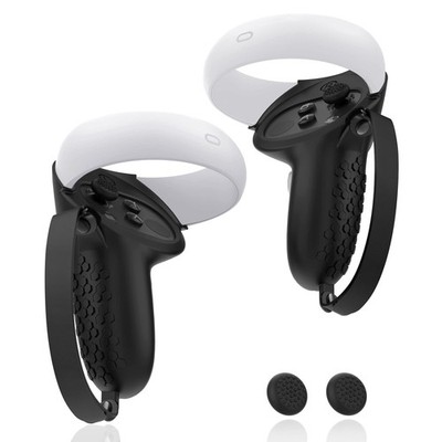 AMZDM Controller Grip Cover Non-Slip for Oculus Quest 2 Black