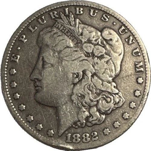 1882-S Morgan $1 ✔ 90% Silver ✔ Fine (F) Condition