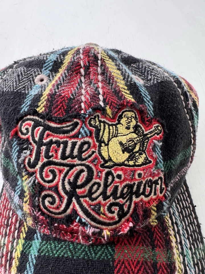 Sombrero True Religion RARO De Colección Años 2000 Bordado Envejecido Colorido Logo Budda Foto 2 de 4