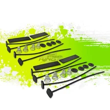 PAIR UNIVERSAL ELECTRONIC RADIATOR COOLING FAN MOUNTING STRAP TIE ZIP KIT BLACK