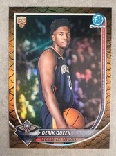2025-26 Bowman Basketball DERIK QUEEN Chrome Reptilian RC #BCV-13 New Orleans 